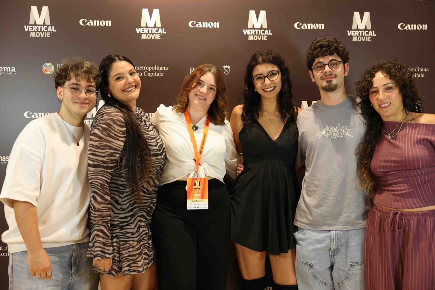 Cast e troupe di Dynamis sul red carpet del VerticalMovie Festival
