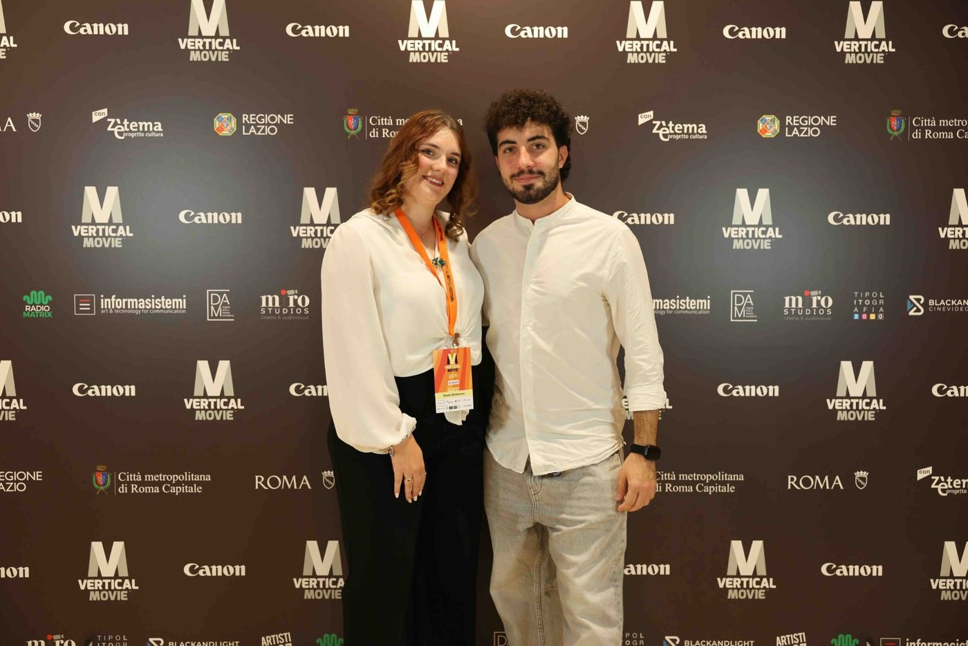 La regista Giada Bellanova sul red carpet del VerticalMovie Festival